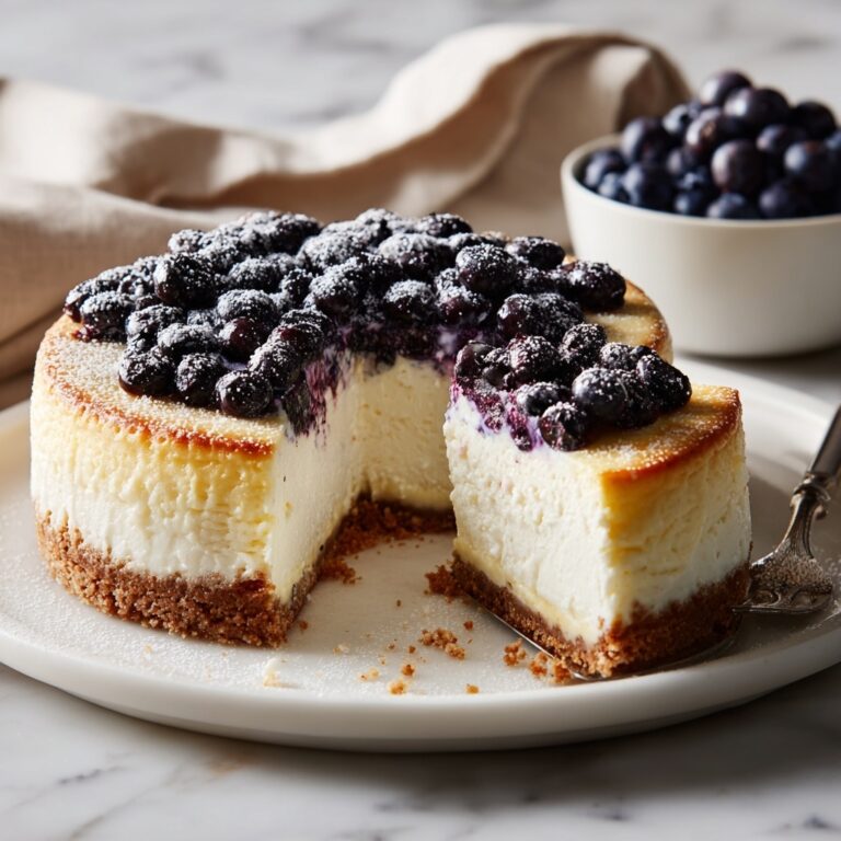 Blueberry Basque Cheesecake Recipe