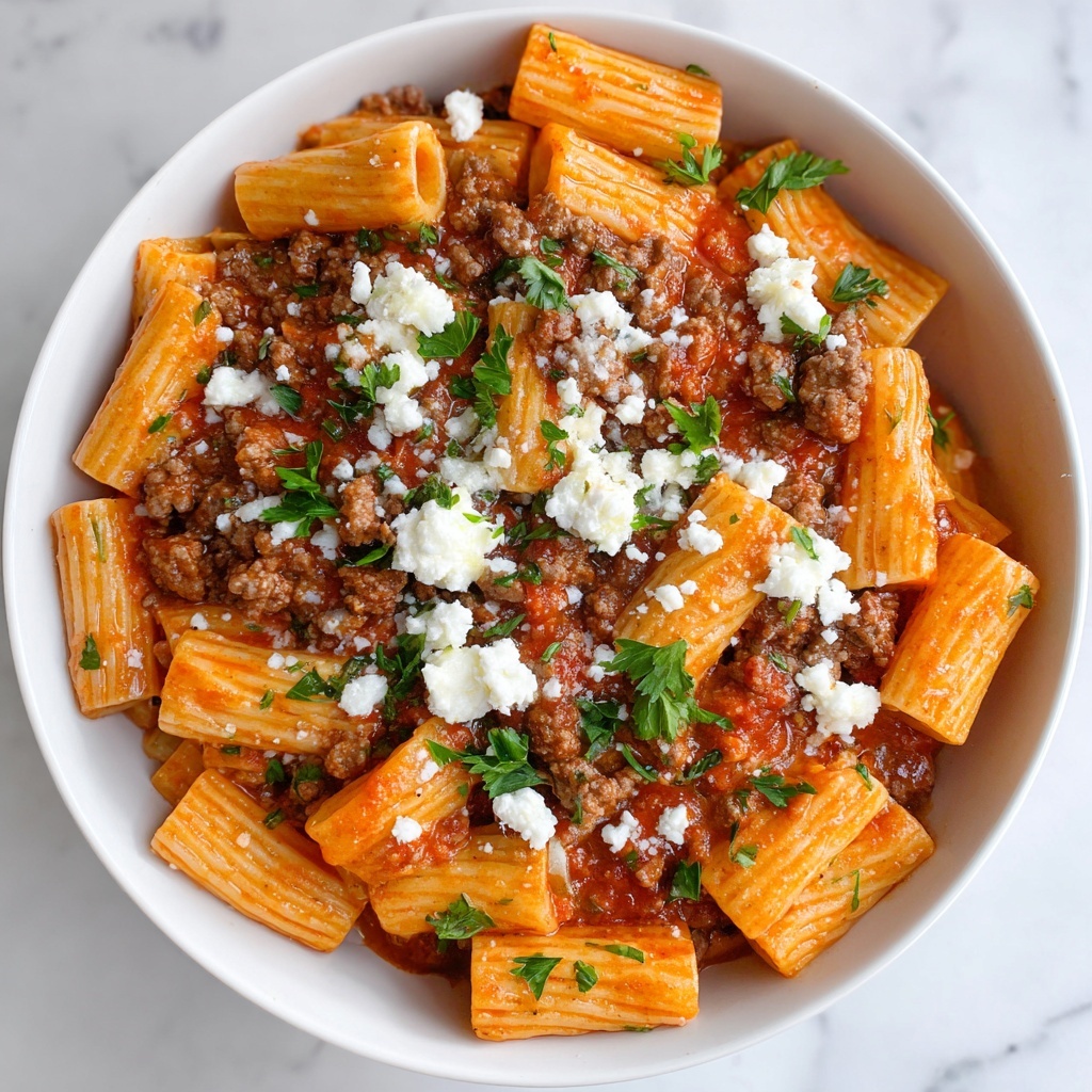 Creamy Rigatoni with Boursin Cheese Recipe - Recipe Image