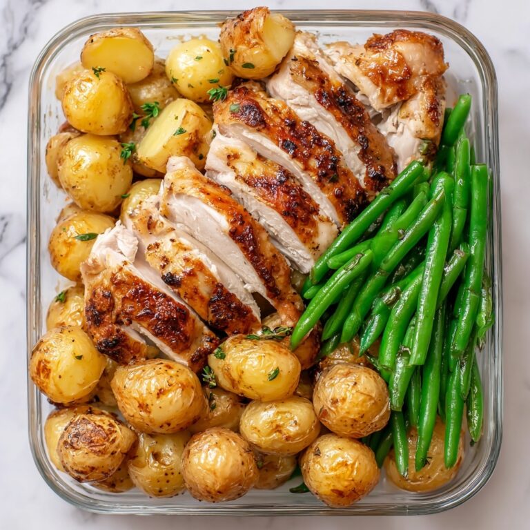 One-Pan Garlic Herb Chicken with Potatoes & Green Beans Recipe