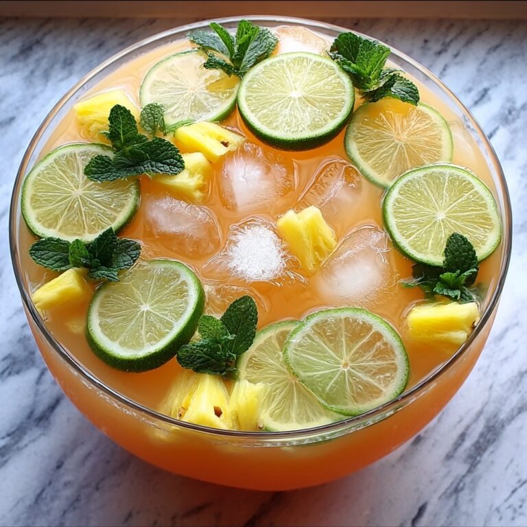 Tropical Pineapple Lemonade Punch Recipe