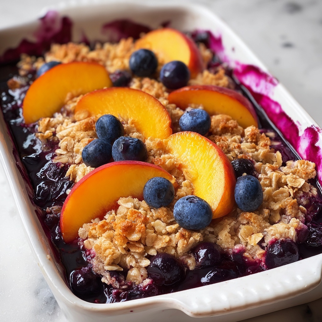 Peach Blueberry Crisp Recipe - Recipe Image