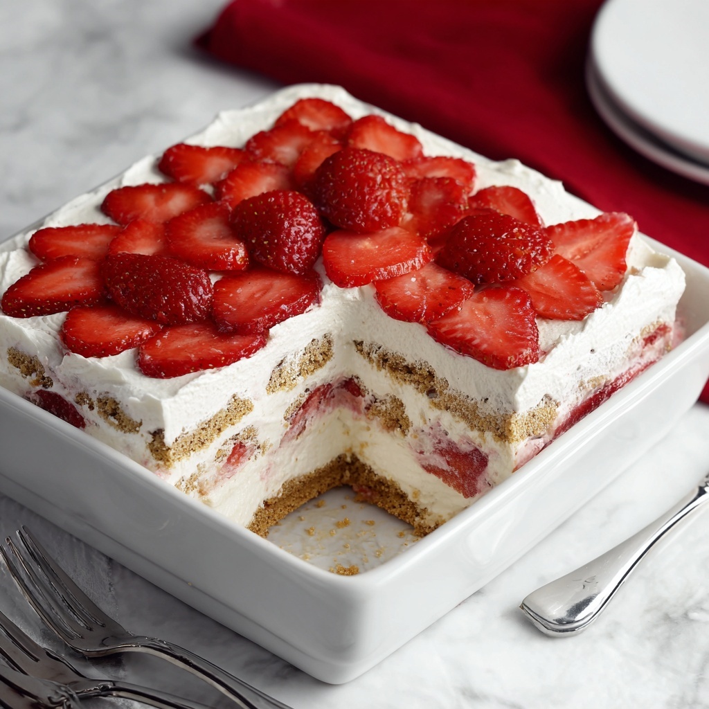 Strawberry Icebox Cake Recipe - Recipe Image