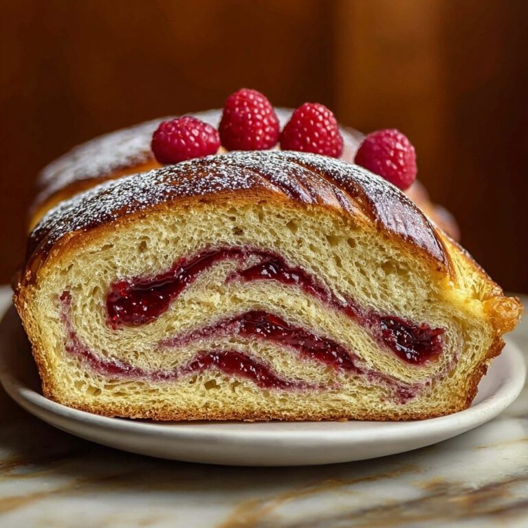 Raspberry Swirl Brioche Loaf Recipe