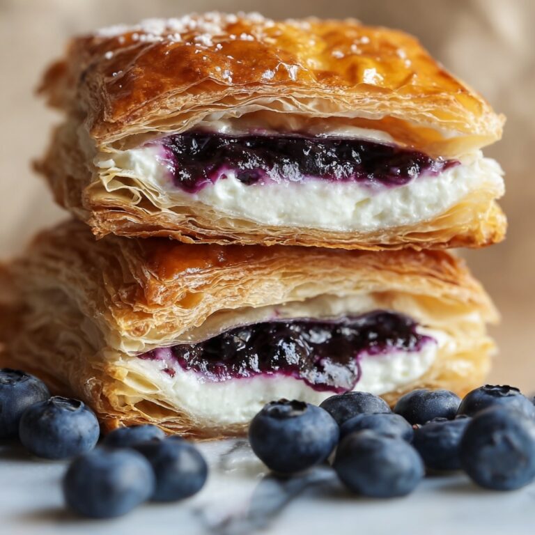 Blueberry Cream Cheese Puff Pastry Recipe