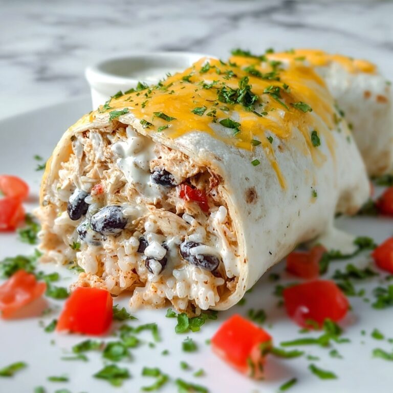 Smothered Baked Chicken Burritos Recipe