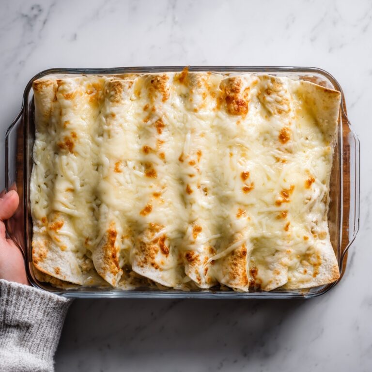 White Chicken Enchilada Casserole Recipe