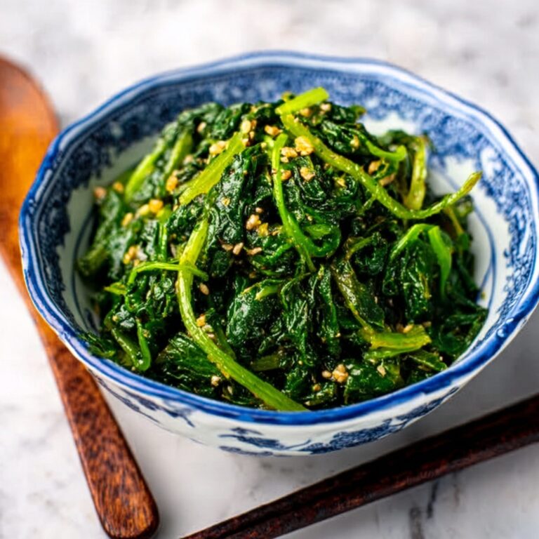 Japanese Spinach Salad with Sesame Dressing Recipe