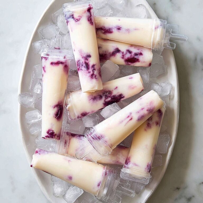 Blackberry, Pineapple, and Coconut Swirl Italian Ice Pops Recipe