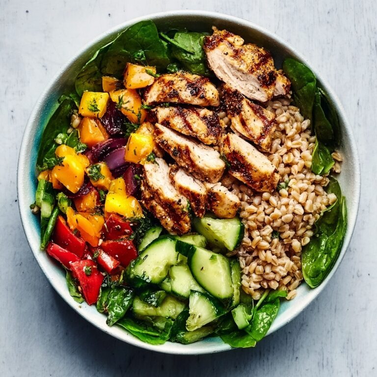 Grilled Chicken with Roasted Vegetables Bowl Recipe