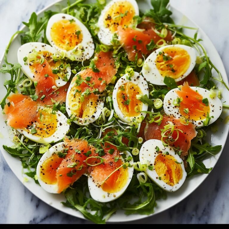 Smoked Salmon Salad in Creamy Caper Chive Dressing Recipe