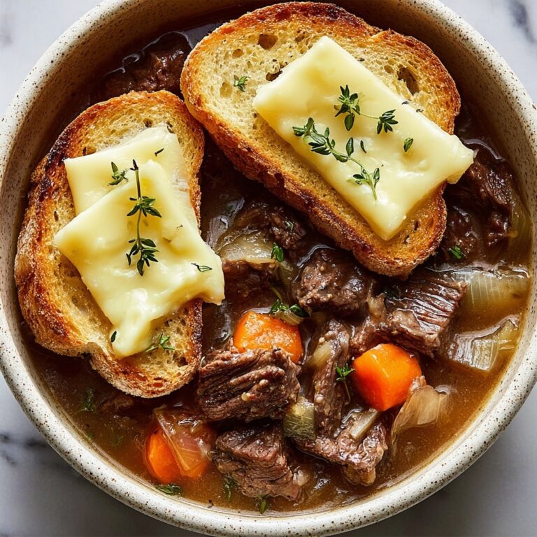 French Onion Beef Short Rib Soup Recipe