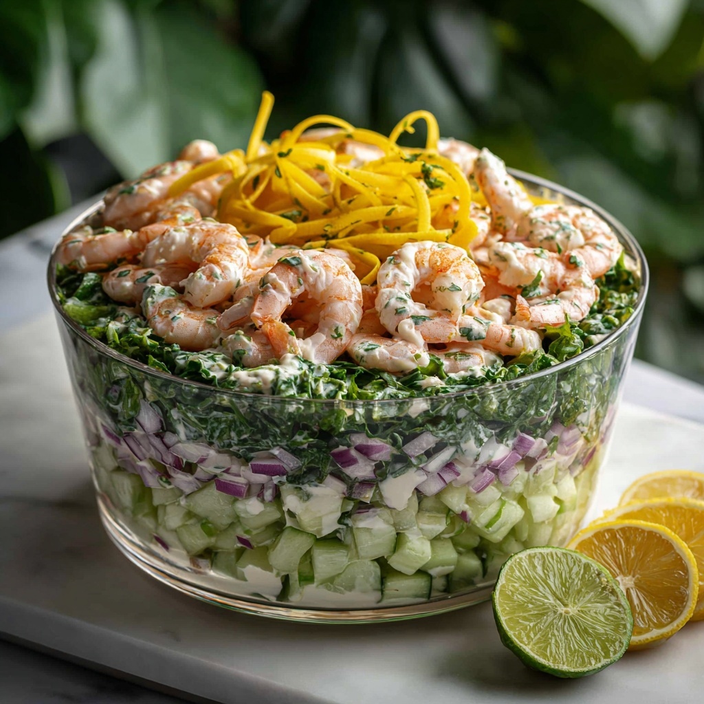 Lemon-Dill Shrimp Salad with Fresh Vegetables Recipe - Recipe Image