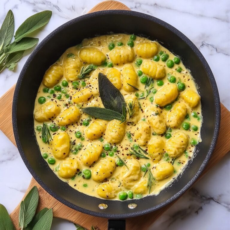 Gnocchi with Creamy Sage and Vegan Parmesan Sauce Recipe