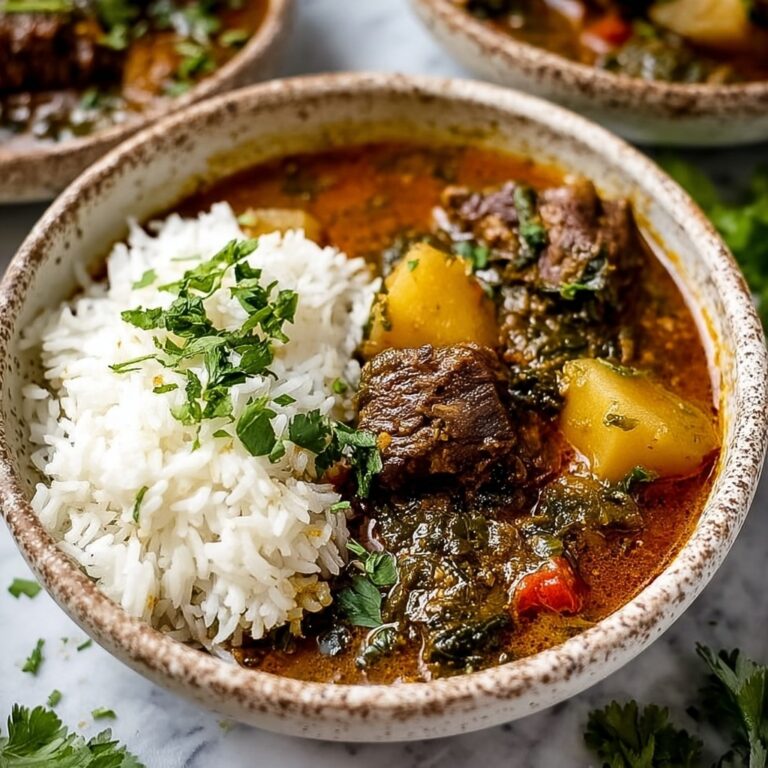 Persian Inspired Herb and Beef Stew with Rice Recipe