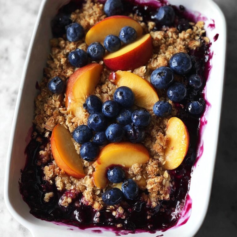 Peach Blueberry Crisp Recipe