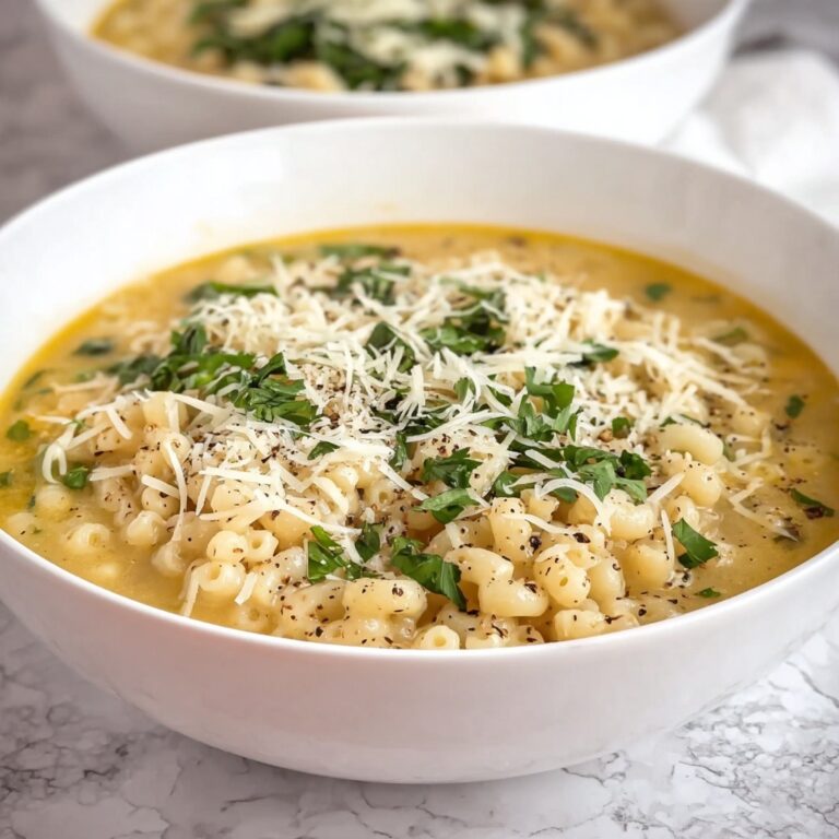 Parmesan Pasta Soup Recipe