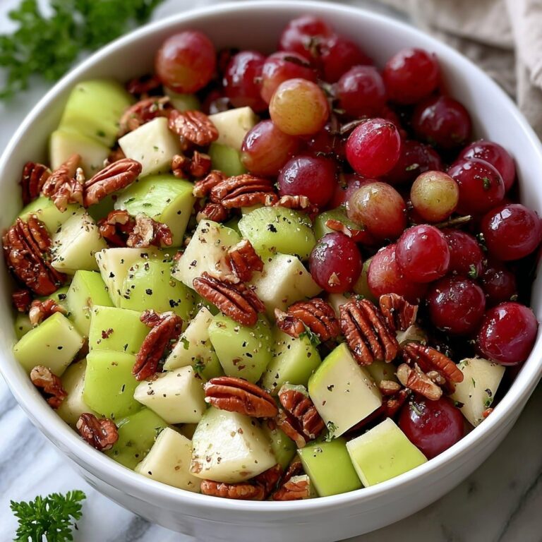 Honeycrisp Apple Salad with Celery, Grapes, Pecans, and Cranberries Recipe