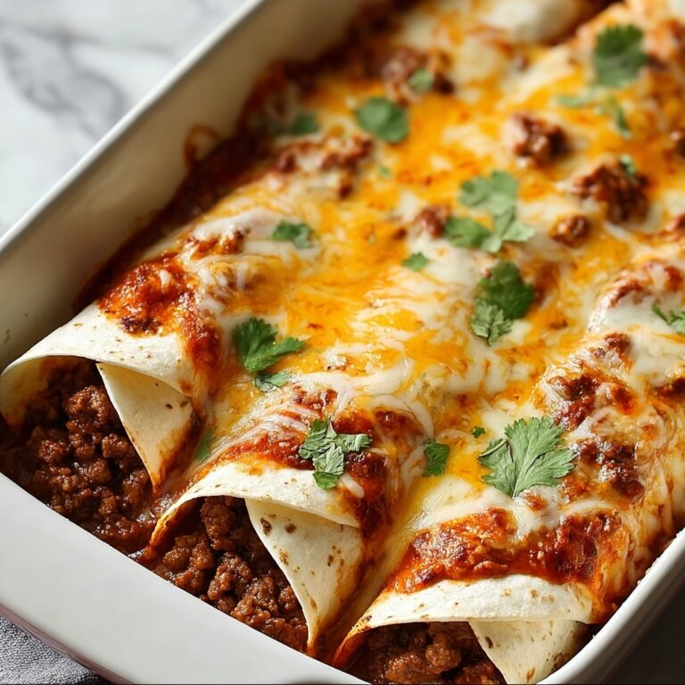 Cheesy Beef & Bean Enchiladas Recipe