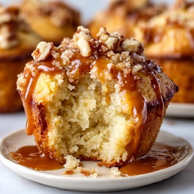 Gooey Caramel Apple Muffins Recipe