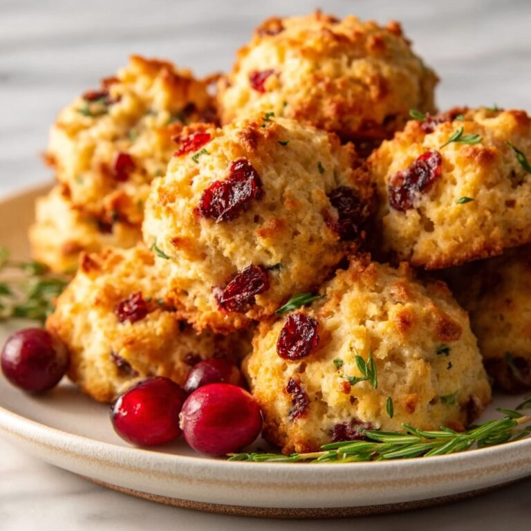 Cranberry Turkey Stuffing Balls Recipe