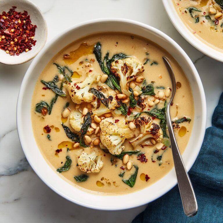 Creamy Roasted Cauliflower Soup Recipe