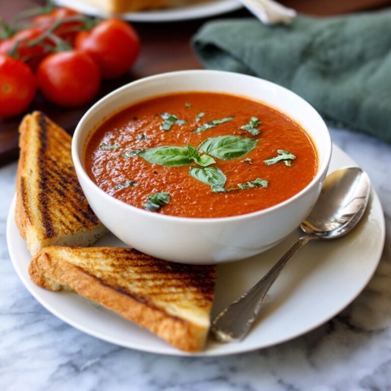 Roasted Tomato Basil Soup Recipe