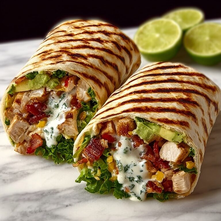 Chicken Avocado Ranch Burritos with Lime Wedges Recipe