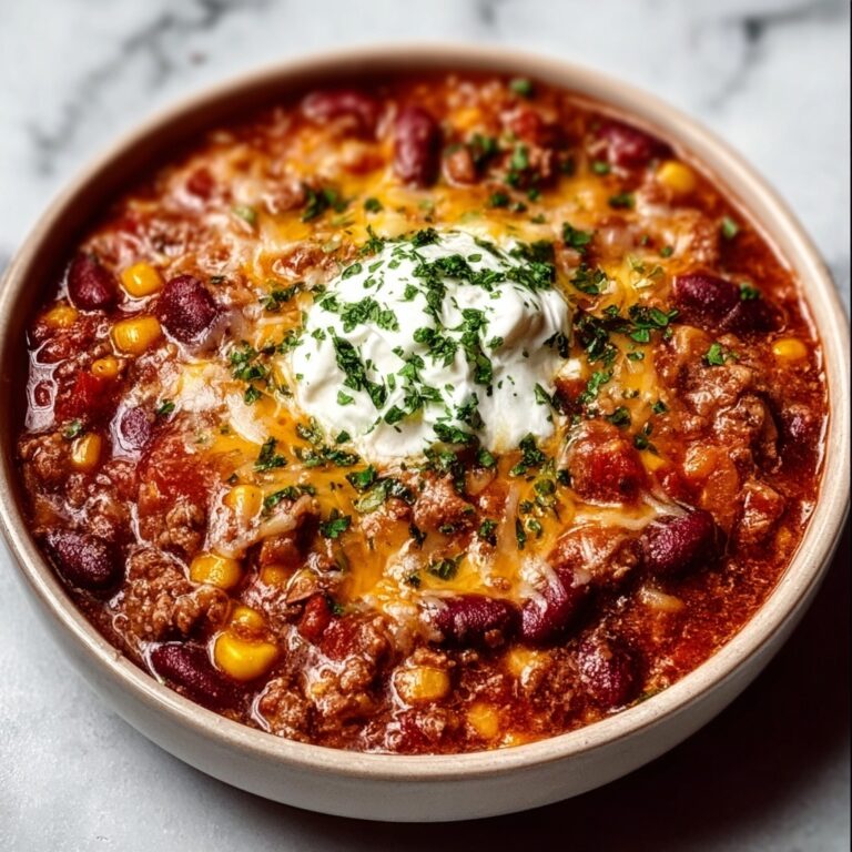 Cheesy Enchilada Chili Recipe