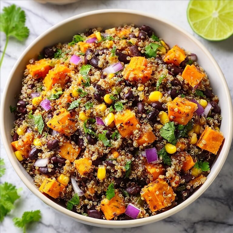 Roasted Sweet Potato Black Bean Quinoa Salad Recipe