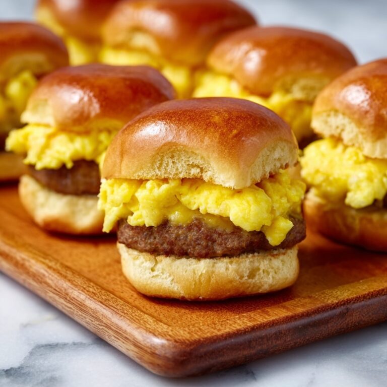 Breakfast Sliders with Sausage, Egg, and Cheese Recipe