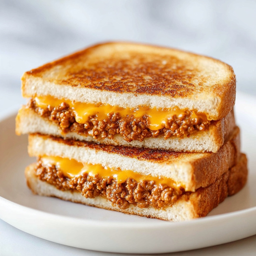Sloppy Joe Grilled Cheese Recipe - Recipe Image