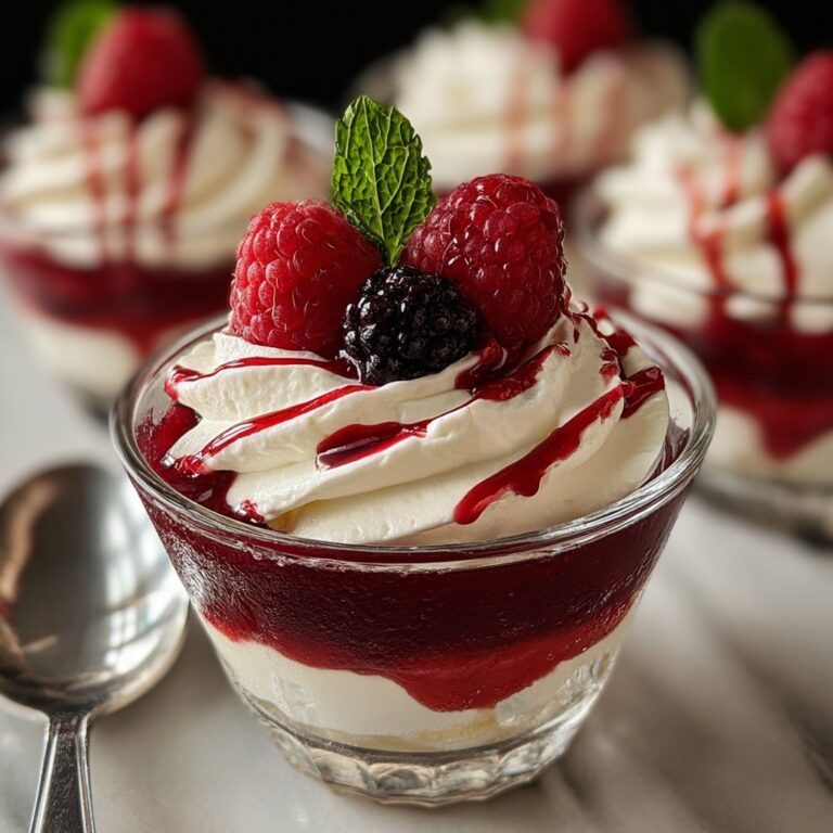 White Chocolate Cheesecake Mousse with Raspberry Recipe
