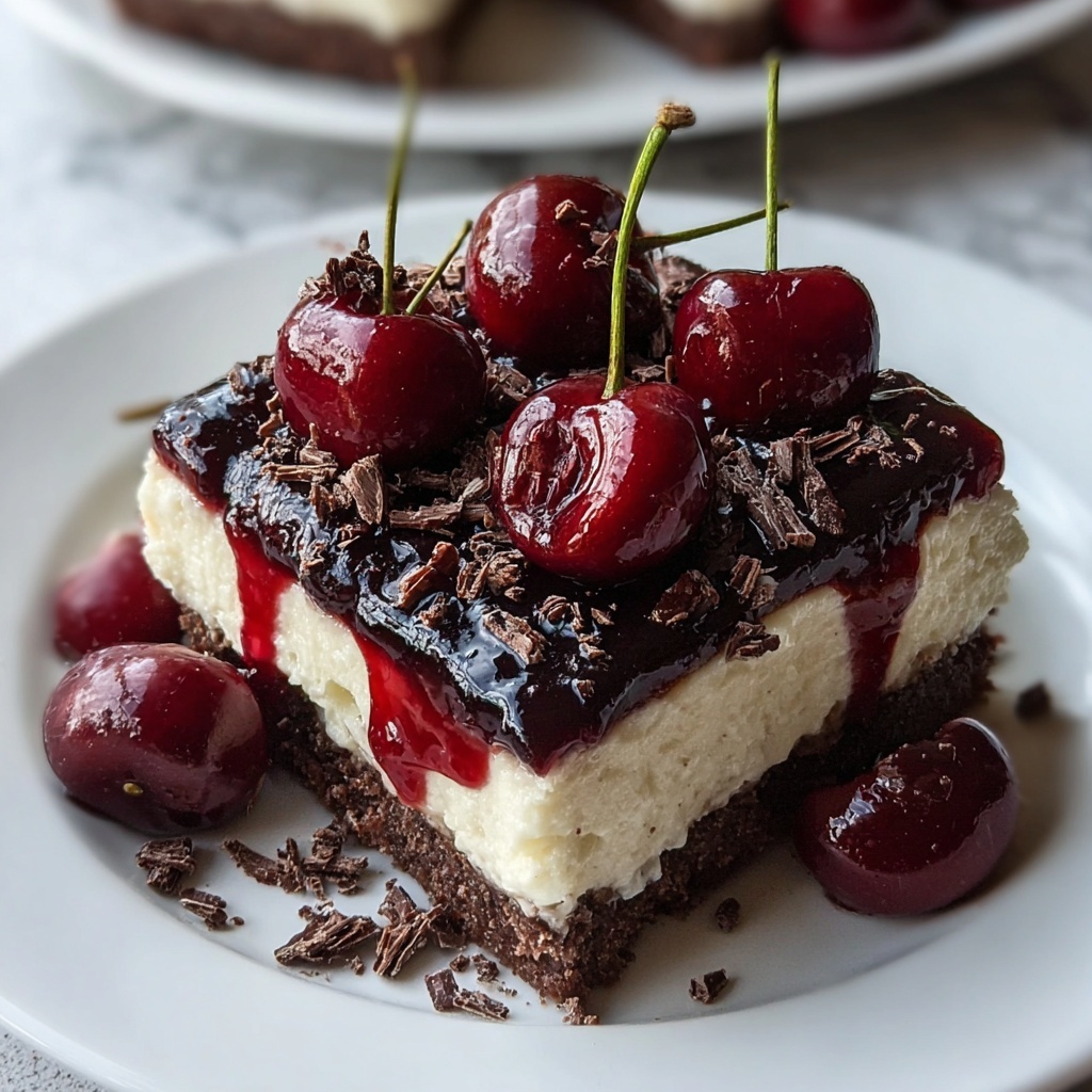 No-Bake Black Forest Berry Cheesecake: A Creamy Delight Recipe - Recipe Image