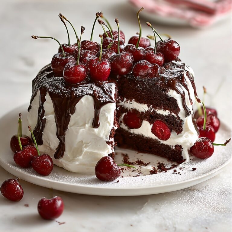 Swiss Chocolate Cherry Roll Cake Recipe