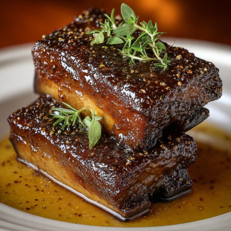 Braised Short Ribs with Red Wine and Herbs Recipe