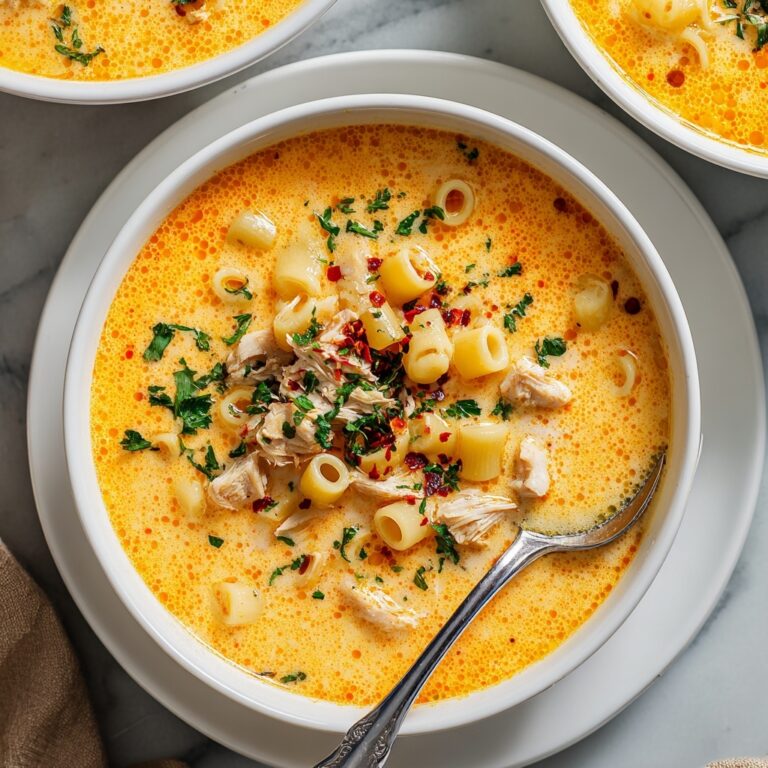Creamy Cajun Chicken Pasta Soup Recipe