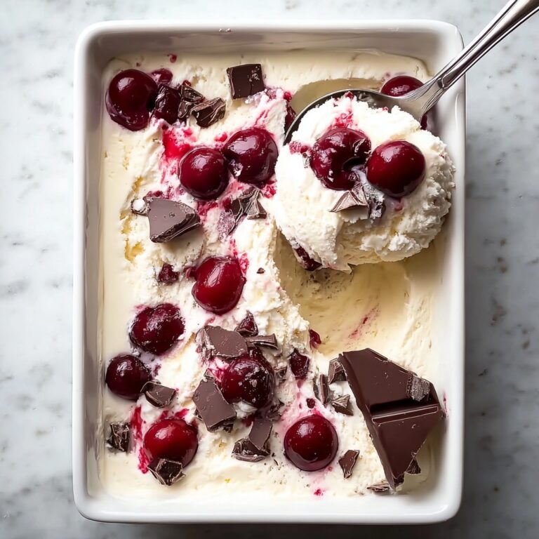 No-Churn Chocolate Cherry Ice Cream Recipe