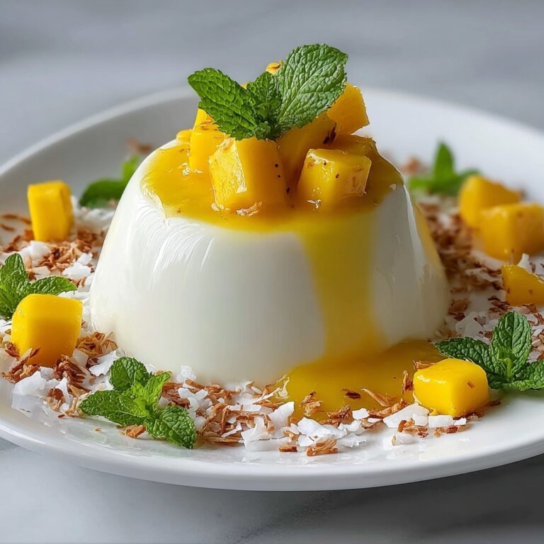 Mango Coconut Panna Cotta Recipe
