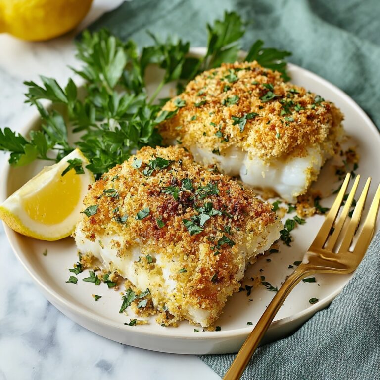 Panko Parmesan Baked Cod Recipe