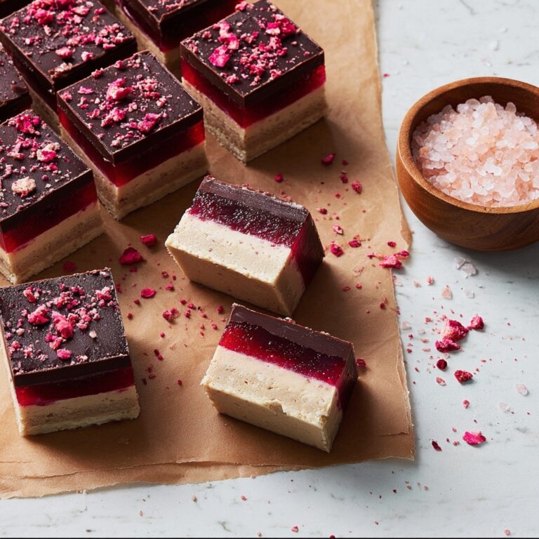 Raspberry Caramel Millionaire’s Shortbread Recipe