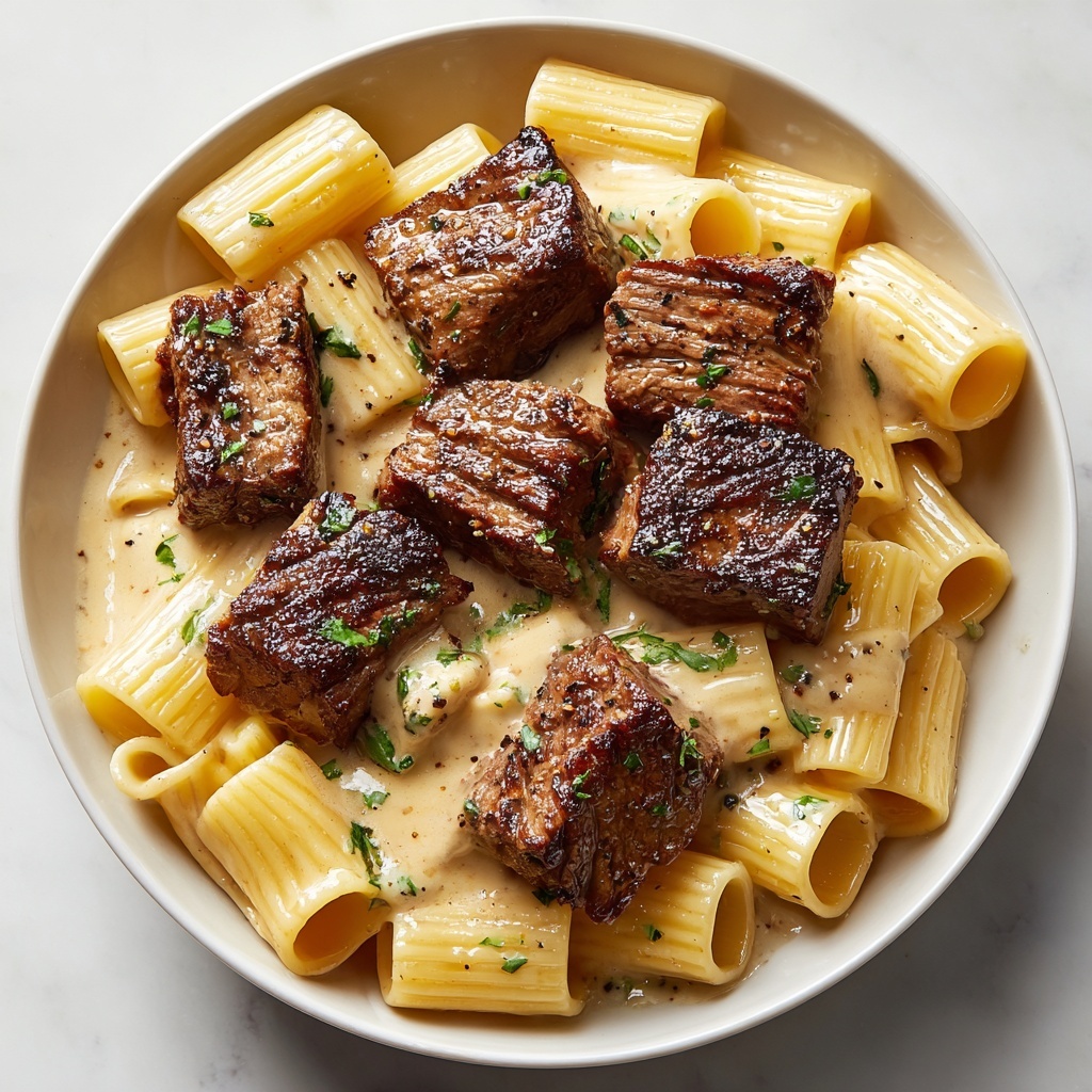 Creamy Steak Pasta Dinner Recipe - Recipe Image