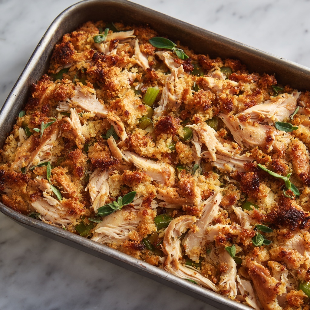 Rotisserie Chicken and Stuffing Casserole Recipe - Recipe Image