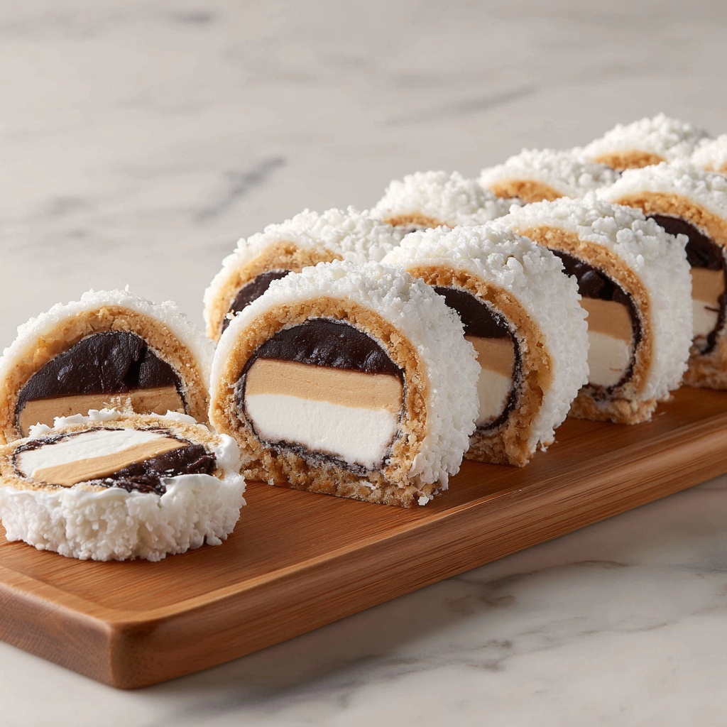 Chocolate Peanut Butter Rice Krispies Roll Recipe - Recipe Image