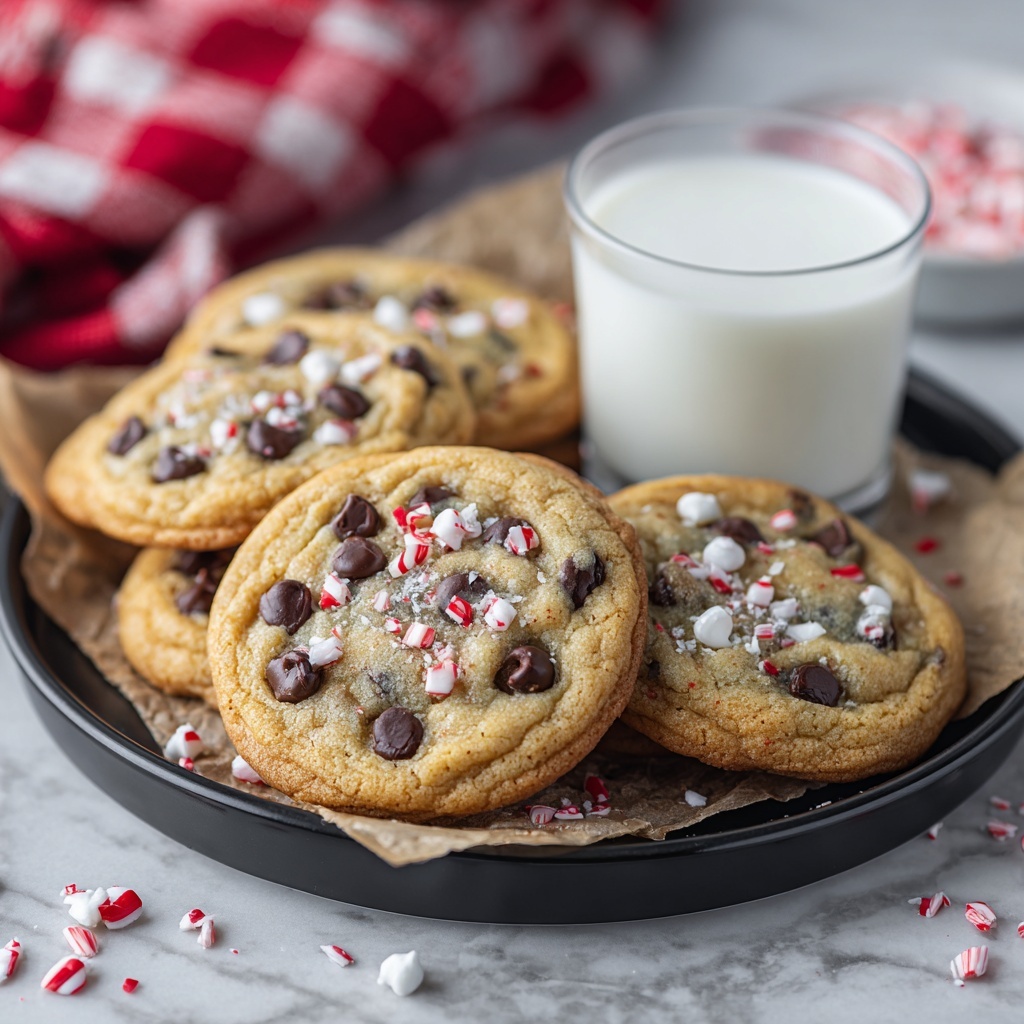 Peppermint Chocolate Chip Cookies Recipe - Recipe Image