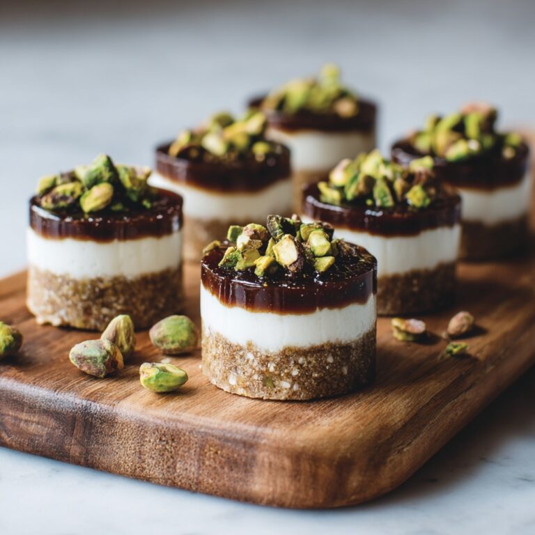 Mini Pistachio and Coffee Cheesecakes Recipe