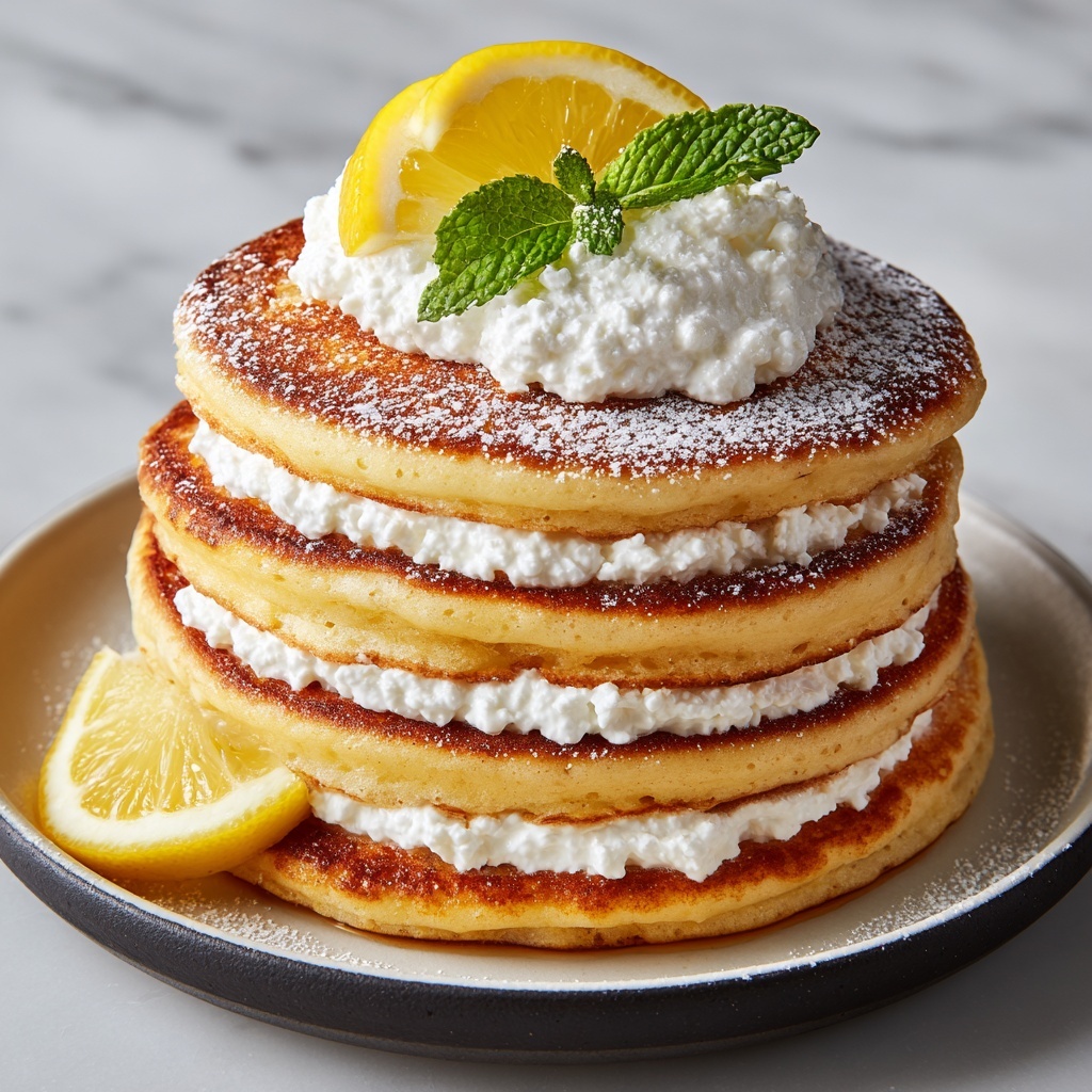 Lemon Ricotta Pancakes: The Ultimate Fluffy Breakfast Recipe - Recipe Image