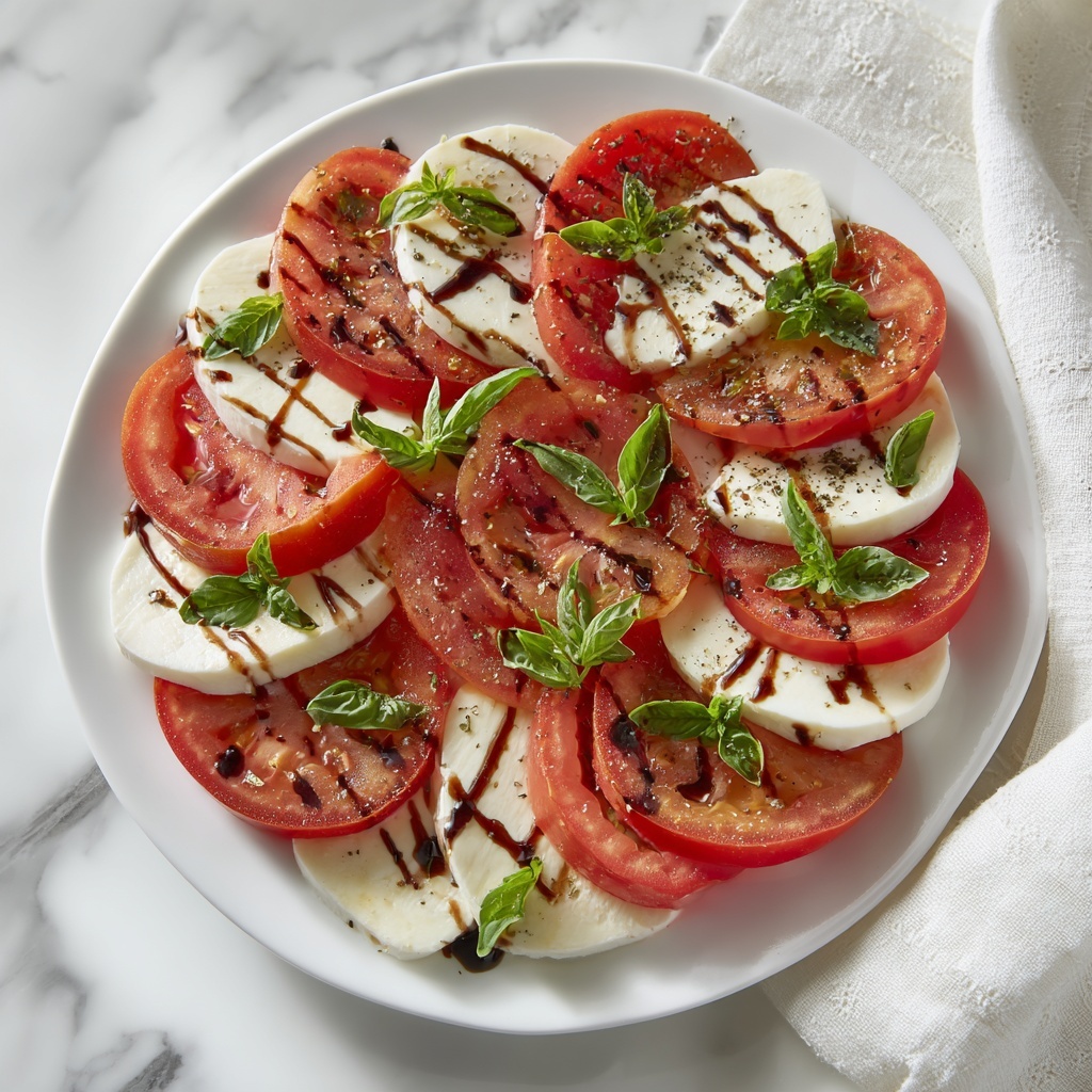Caprese Salad with Balsamic Glaze Recipe - Recipe Image