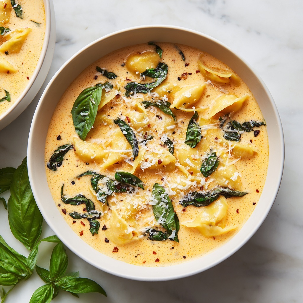 Creamy Spinach Tortellini Soup Recipe - Recipe Image