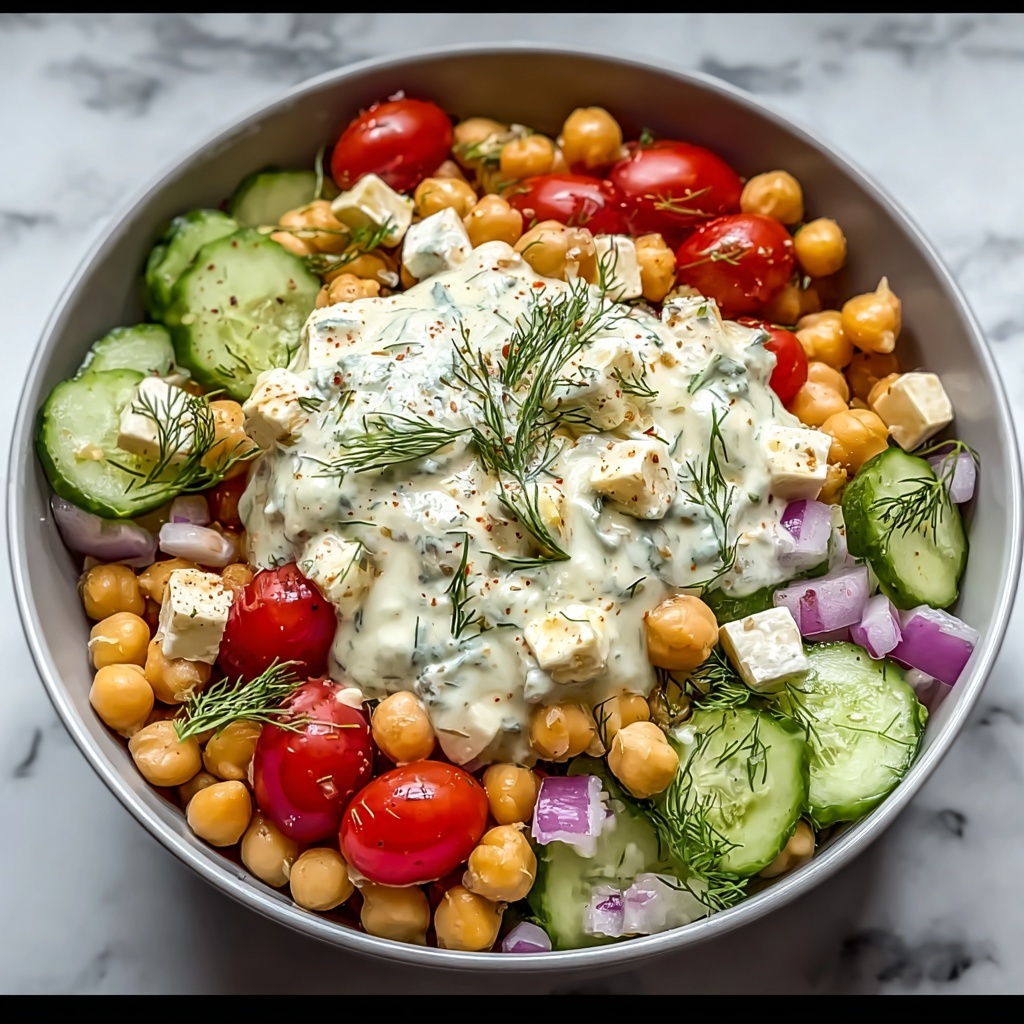 Tzatziki Chickpea Salad Recipe - Recipe Image