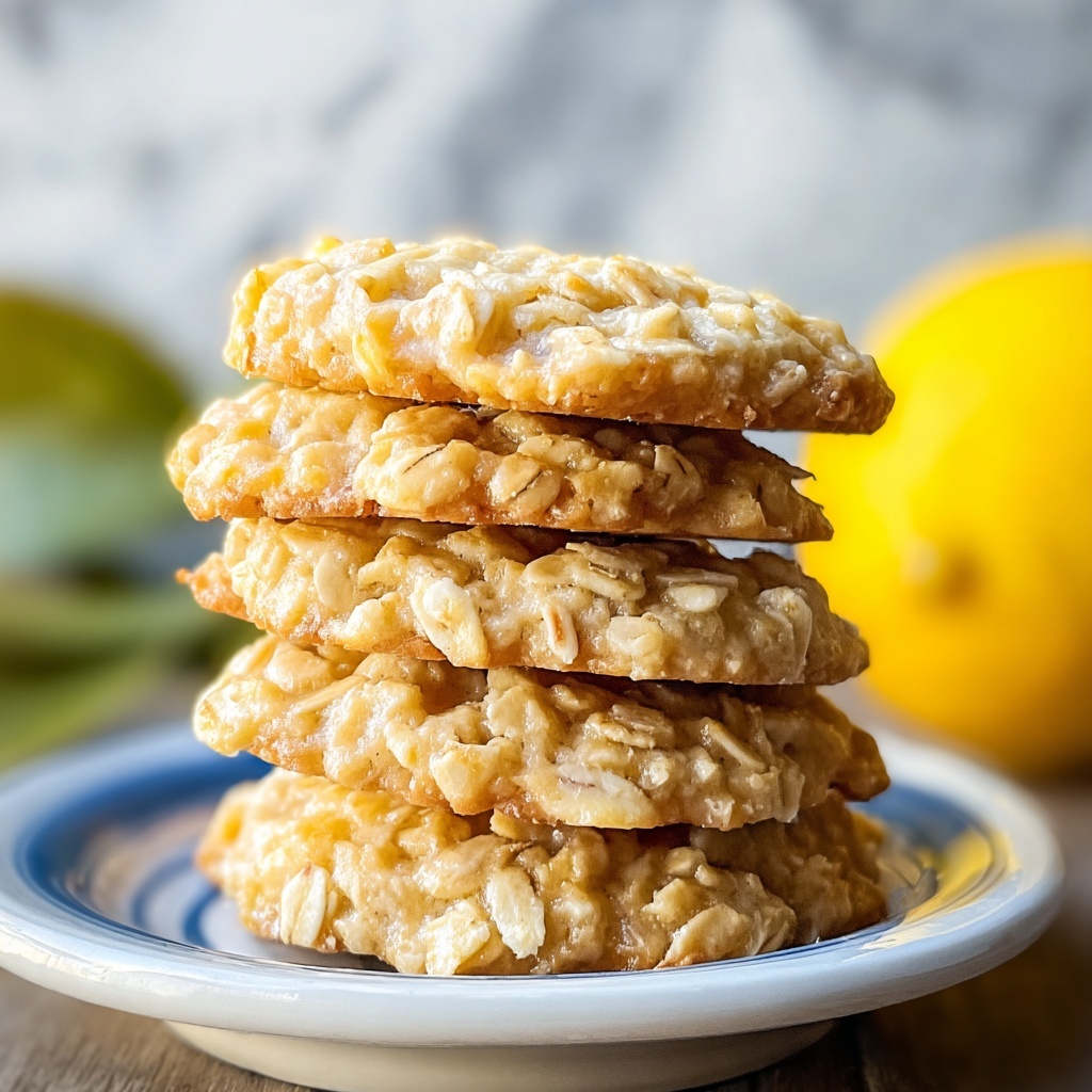 Lemon Oatmeal No-Bake Cookies Recipe - Recipe Image